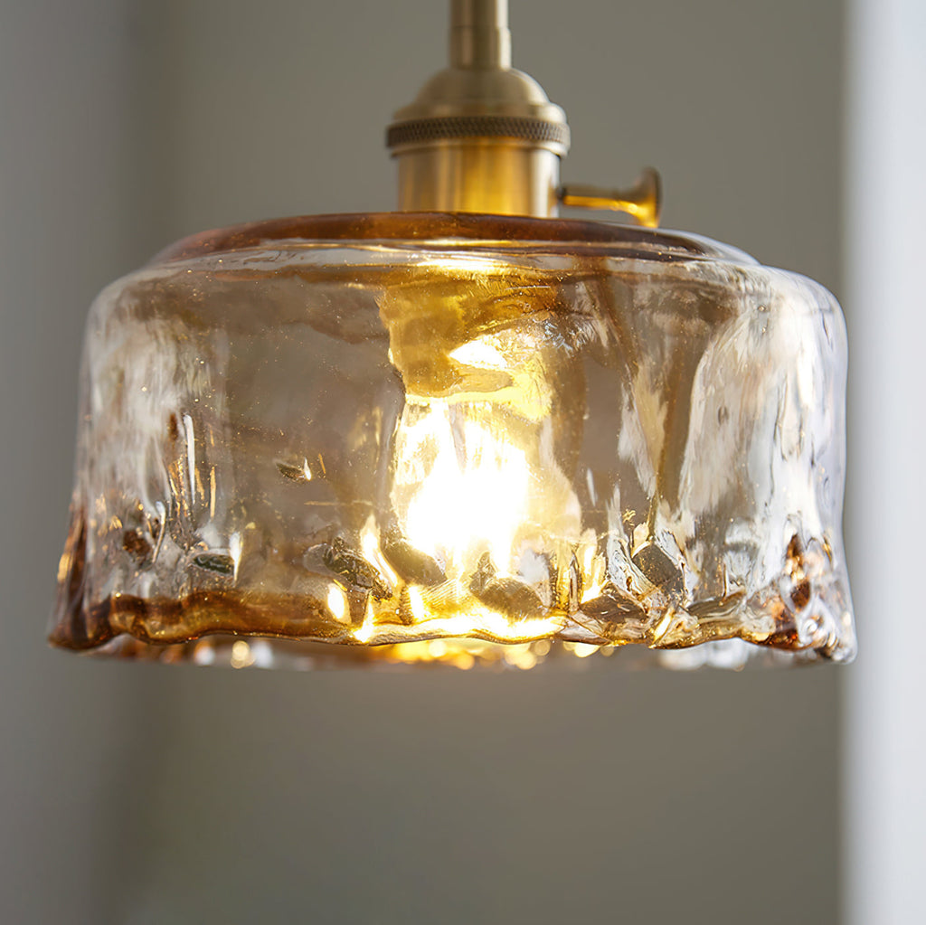 Amberlyn Vintage Amber Glass Pendant Light | Fioriscas
