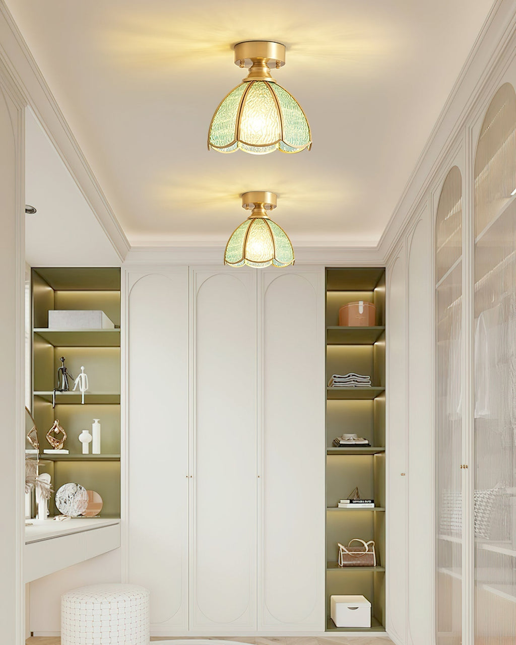 Civelle Tiffany Style Stained Glass Ceiling Light | Fioriscas
