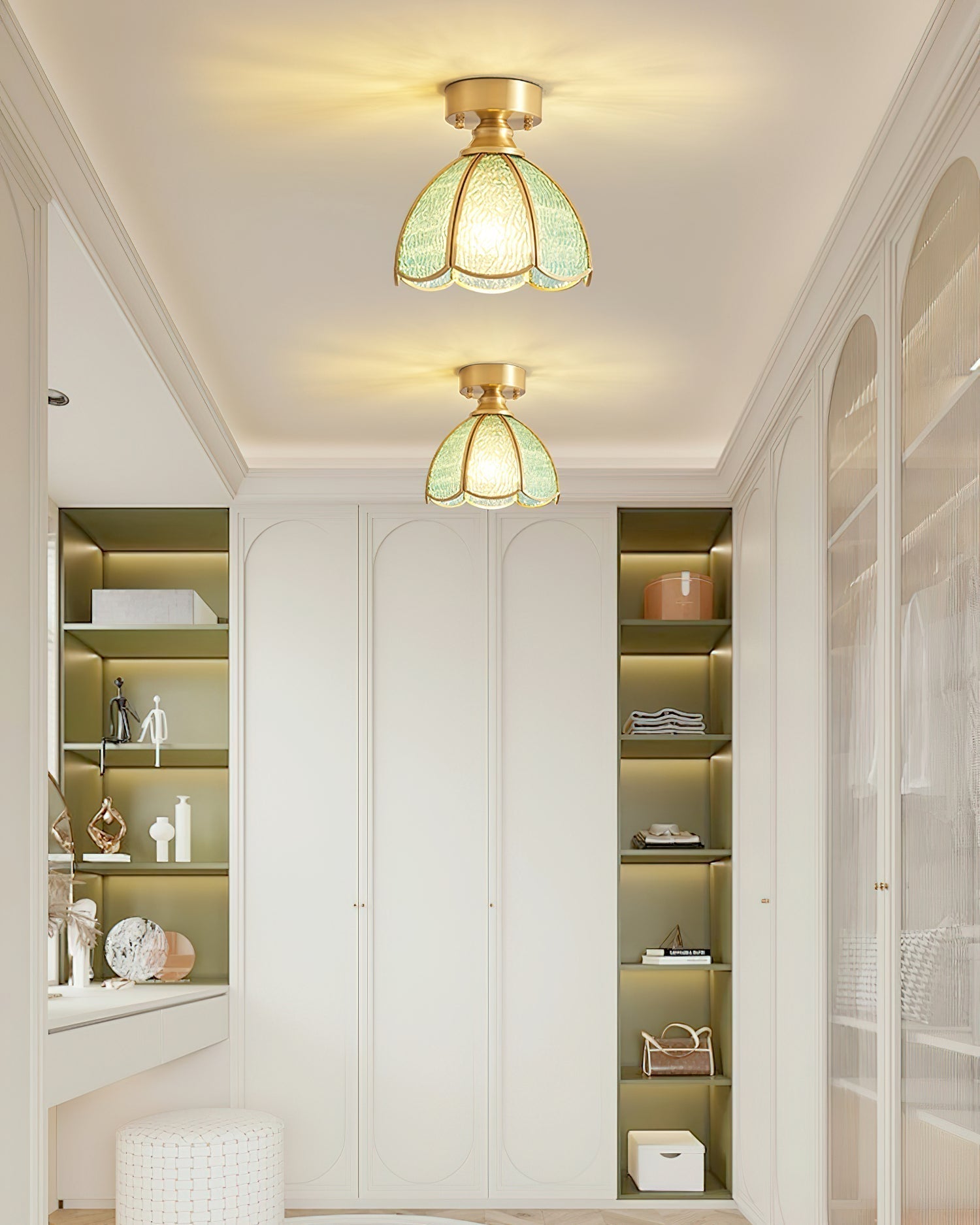 Civelle Tiffany Style Stained Glass Ceiling Light | Fioriscas