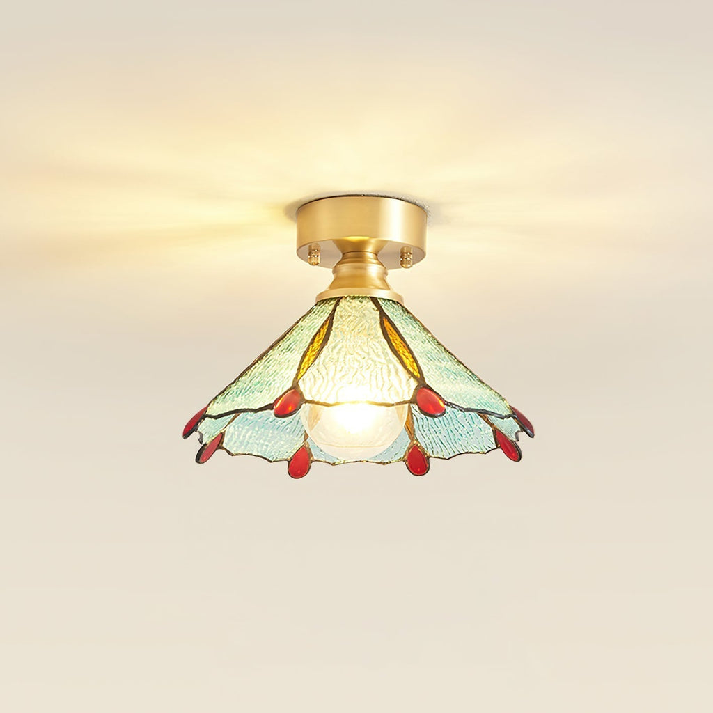 Civelle Tiffany Style Stained Glass Ceiling Light | Fioriscas