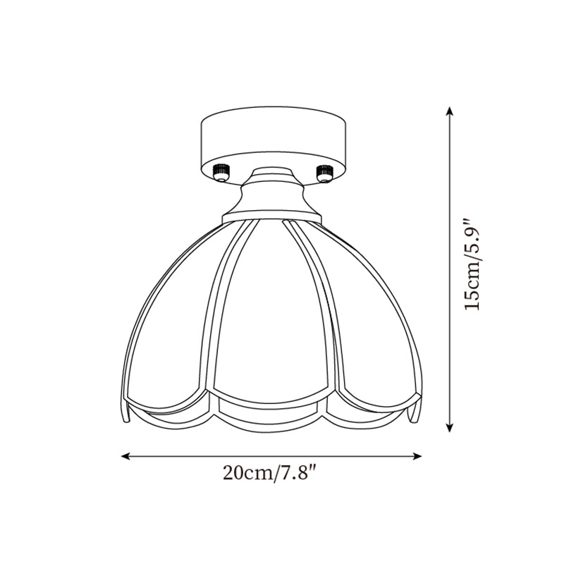 Civelle Tiffany Style Stained Glass Ceiling Light | Fioriscas