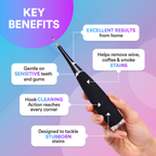 Ultrasonic Tooth Cleaner With Adjustable Sonic Vibration Settings