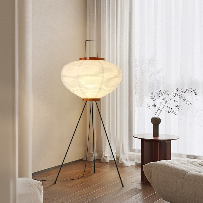 Whisper Silk Rice Paper Floor And Table Lamp With Gentle Glow