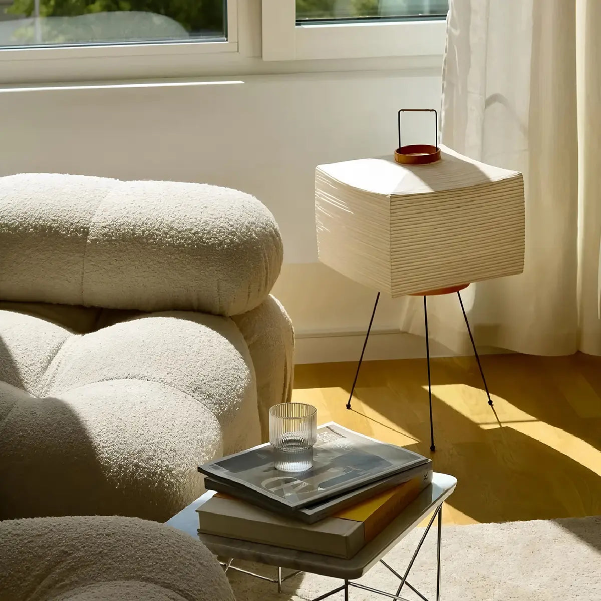 Whisper Silk Rice Paper Floor And Table Lamp With Gentle Glow