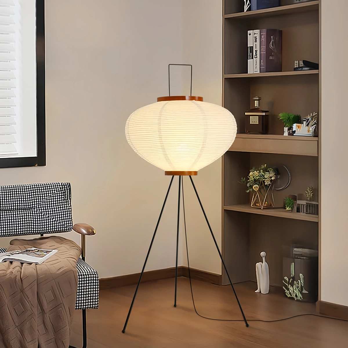 Whisper Silk Rice Paper Floor And Table Lamp With Gentle Glow