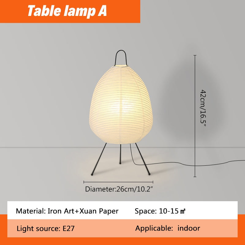Whisper Silk Rice Paper Floor And Table Lamp With Gentle Glow
