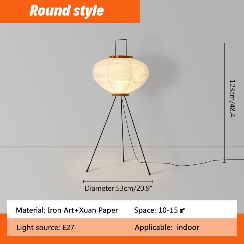 Whisper Silk Rice Paper Floor And Table Lamp With Gentle Glow