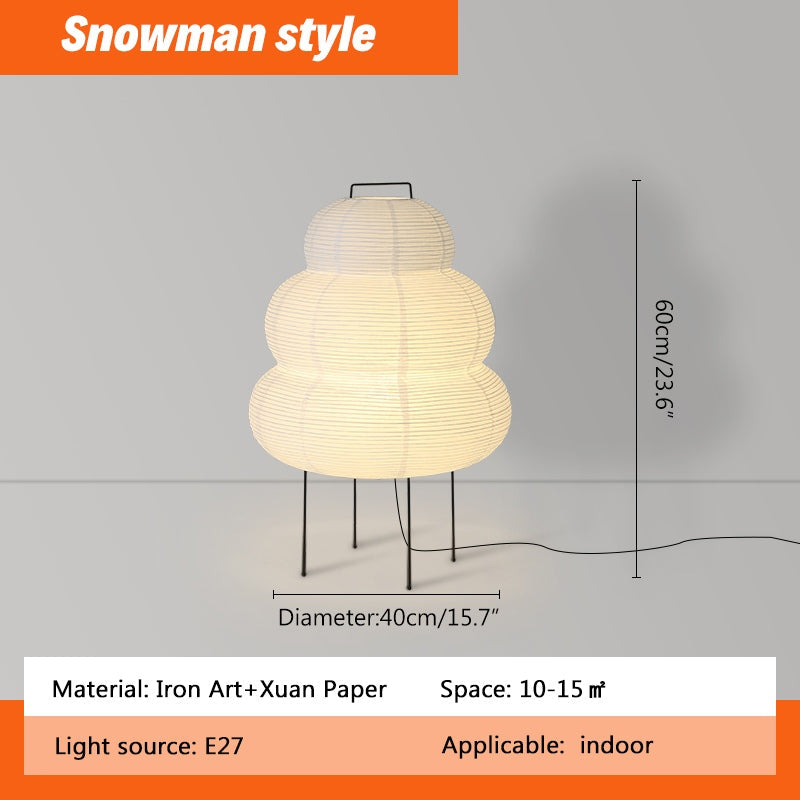 Whisper Silk Rice Paper Floor And Table Lamp With Gentle Glow