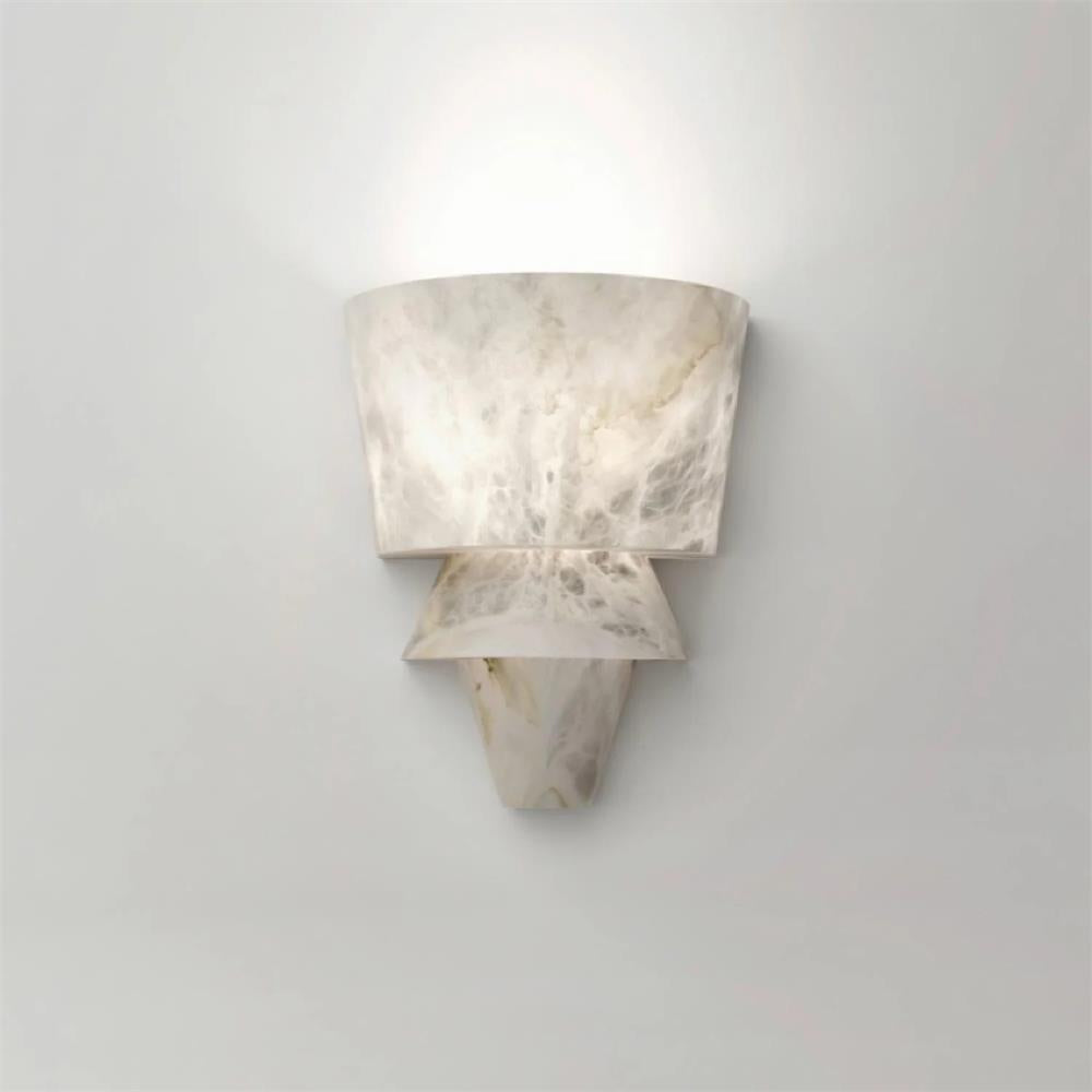 Elyon Elegant White Alabaster Wall Lamp | Fioriscas