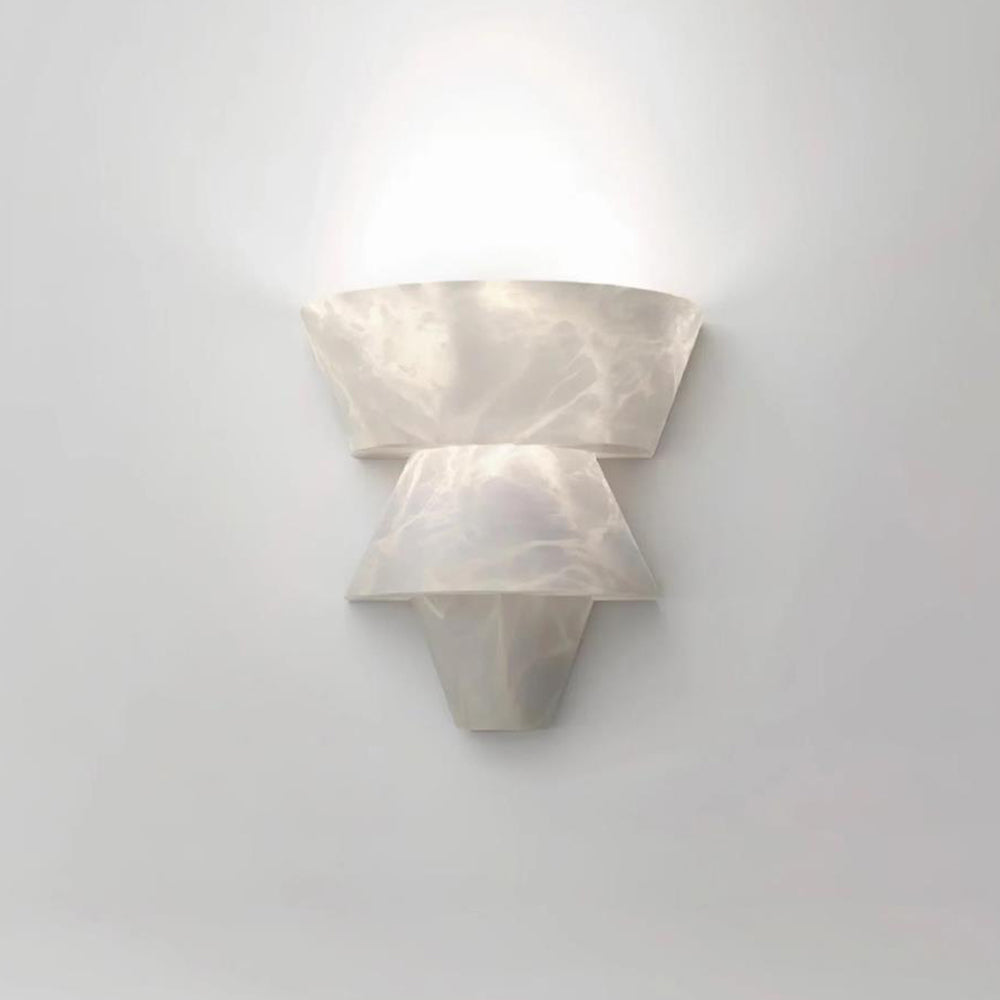 Elyon Elegant White Alabaster Wall Lamp | Fioriscas