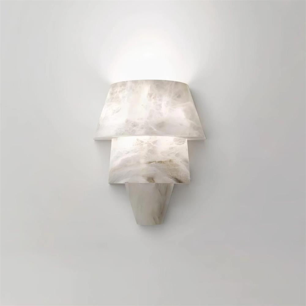 Elyon Elegant White Alabaster Wall Lamp | Fioriscas
