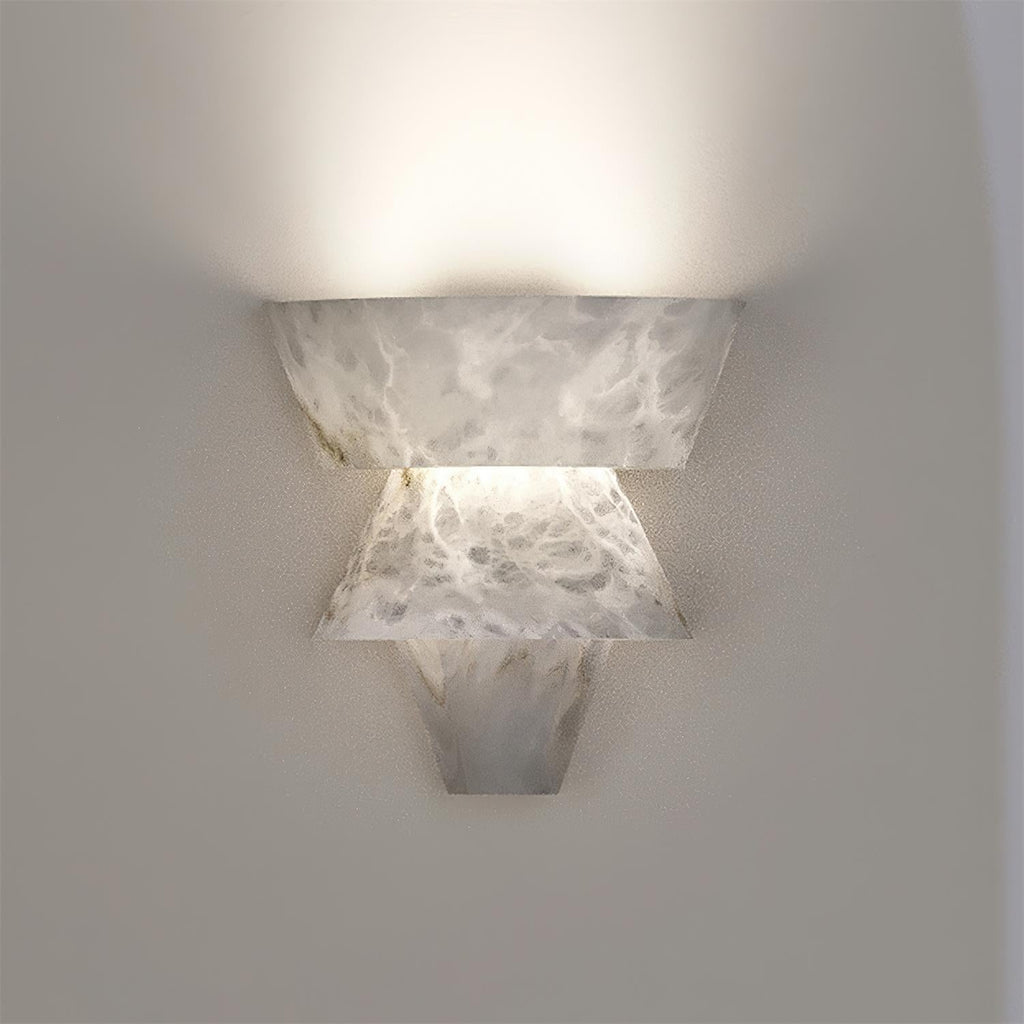 Elyon Elegant White Alabaster Wall Lamp | Fioriscas