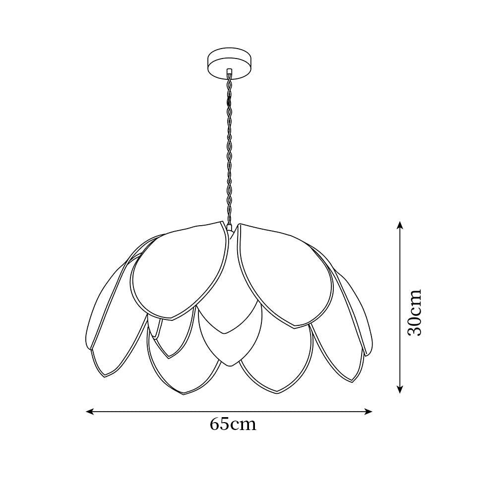 Fionel Rattan Pendant Lamp | Fioriscas