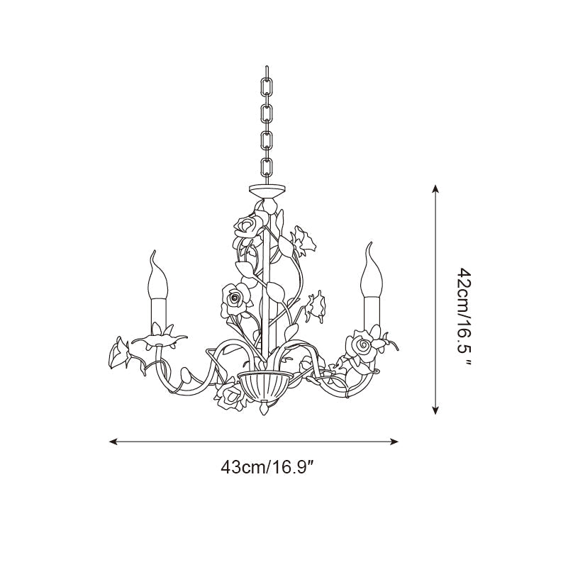 Evelisse Vintage White Chandelier | Fioriscas