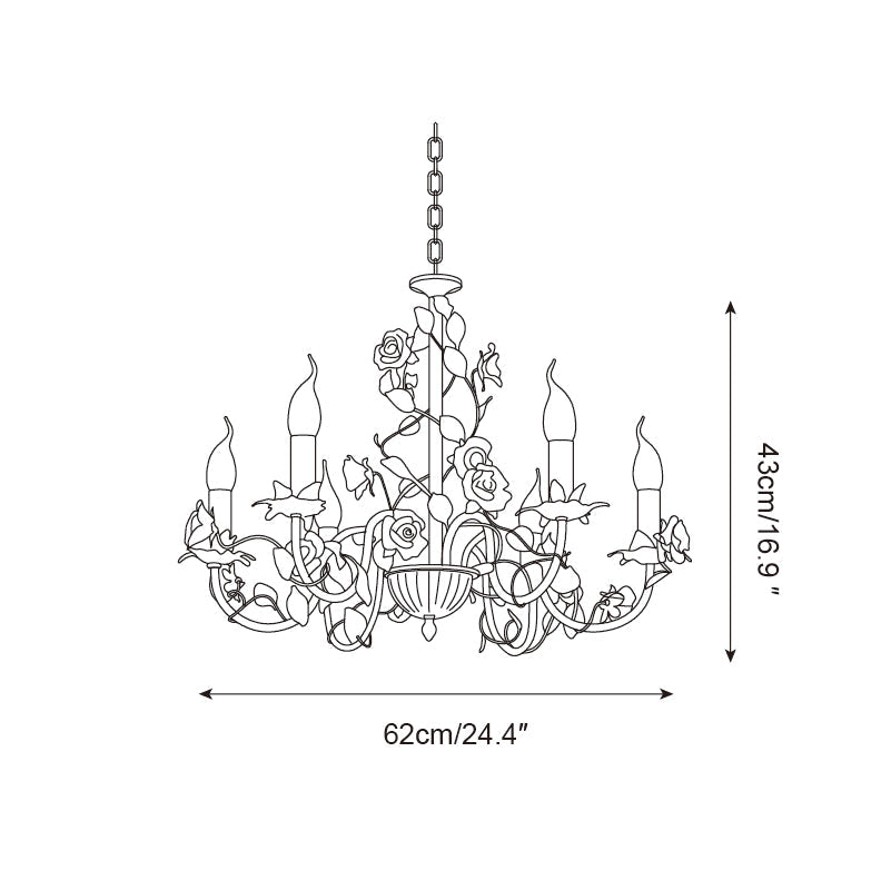 Evelisse Vintage White Chandelier | Fioriscas