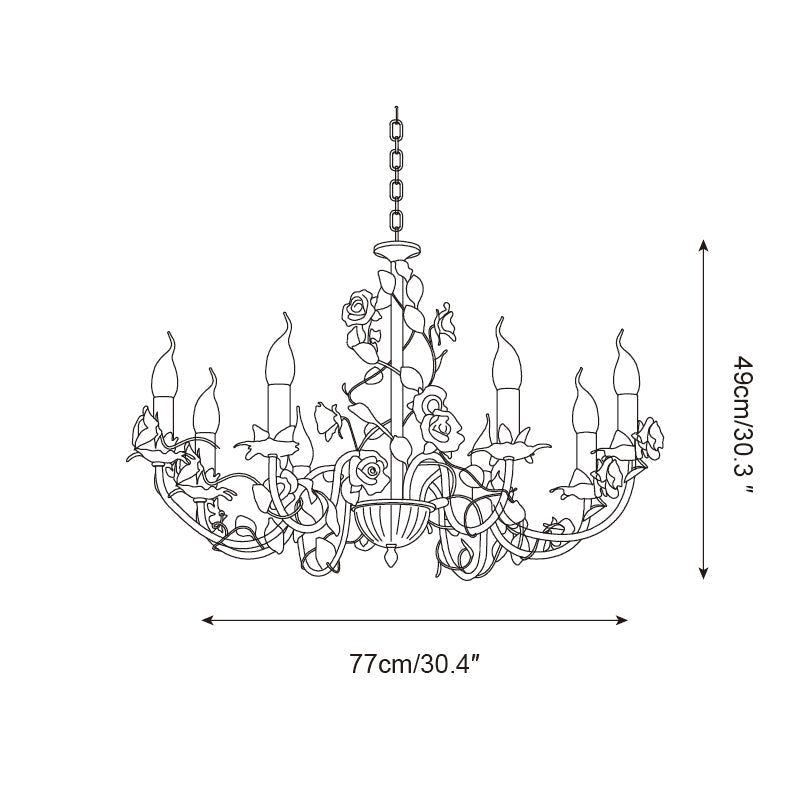 Evelisse Vintage White Chandelier | Fioriscas
