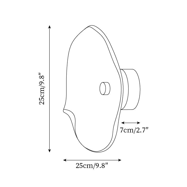 Lunara Amber Glass Wall Light | Fioriscas