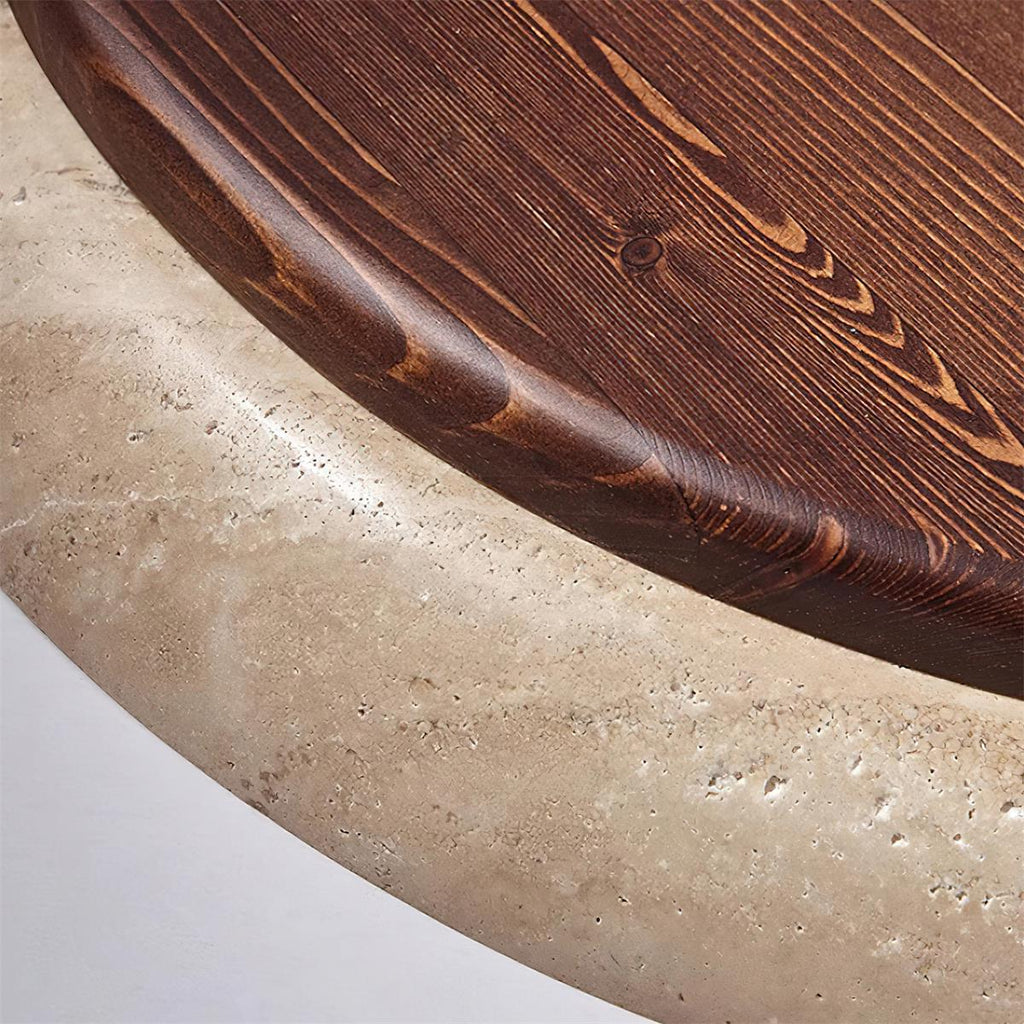 Halo Round Travertine Ceiling Light | Fioriscas