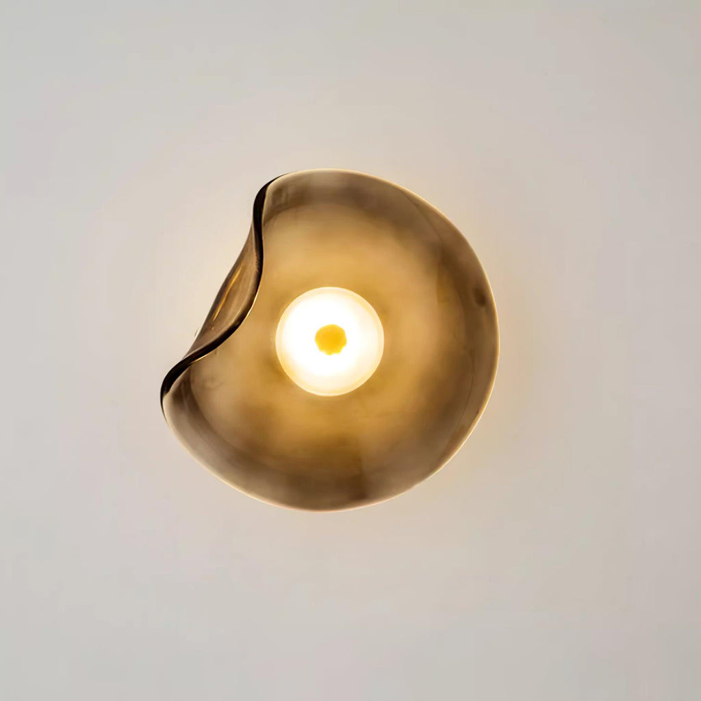 Lunara Amber Glass Wall Light | Fioriscas