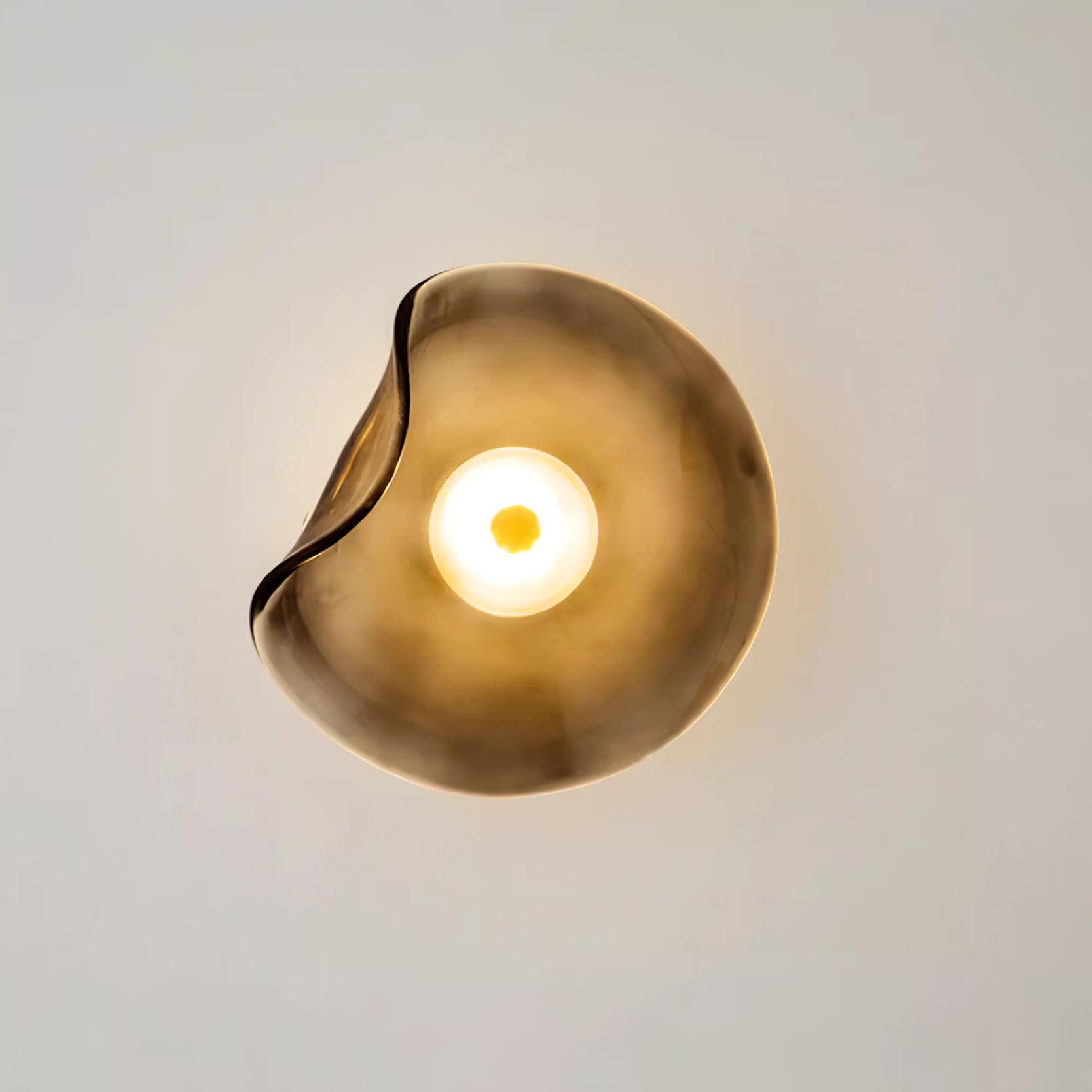 Lunara Amber Glass Wall Light | Fioriscas