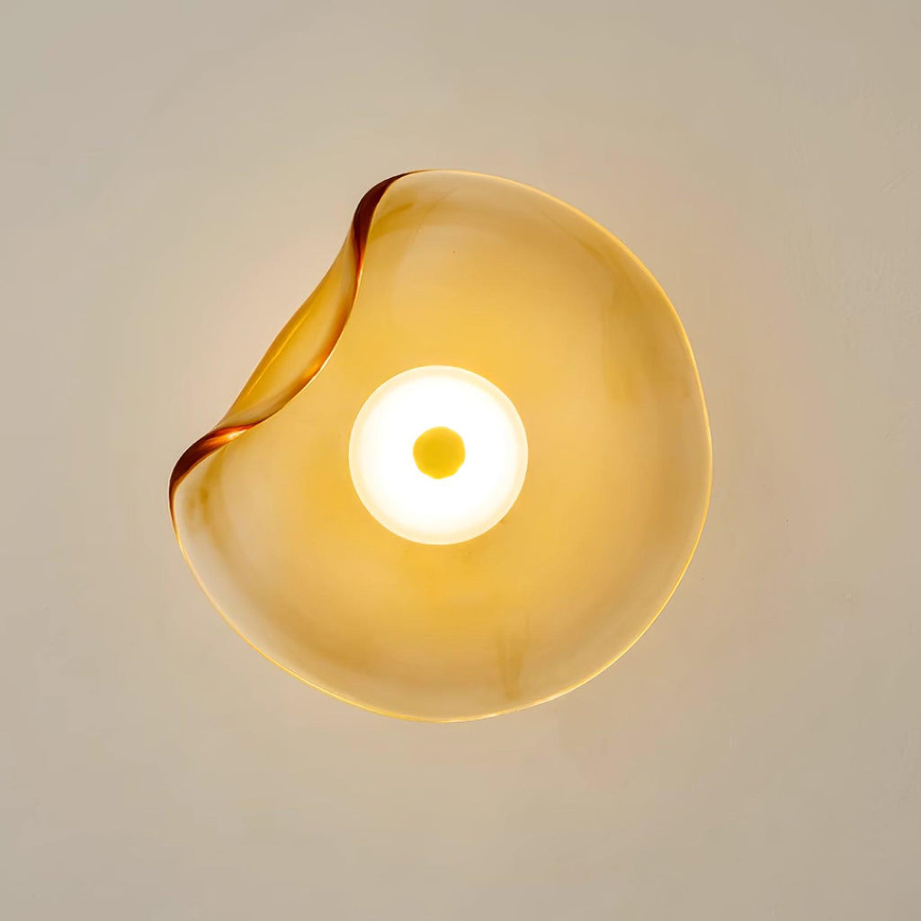 Lunara Amber Glass Wall Light | Fioriscas