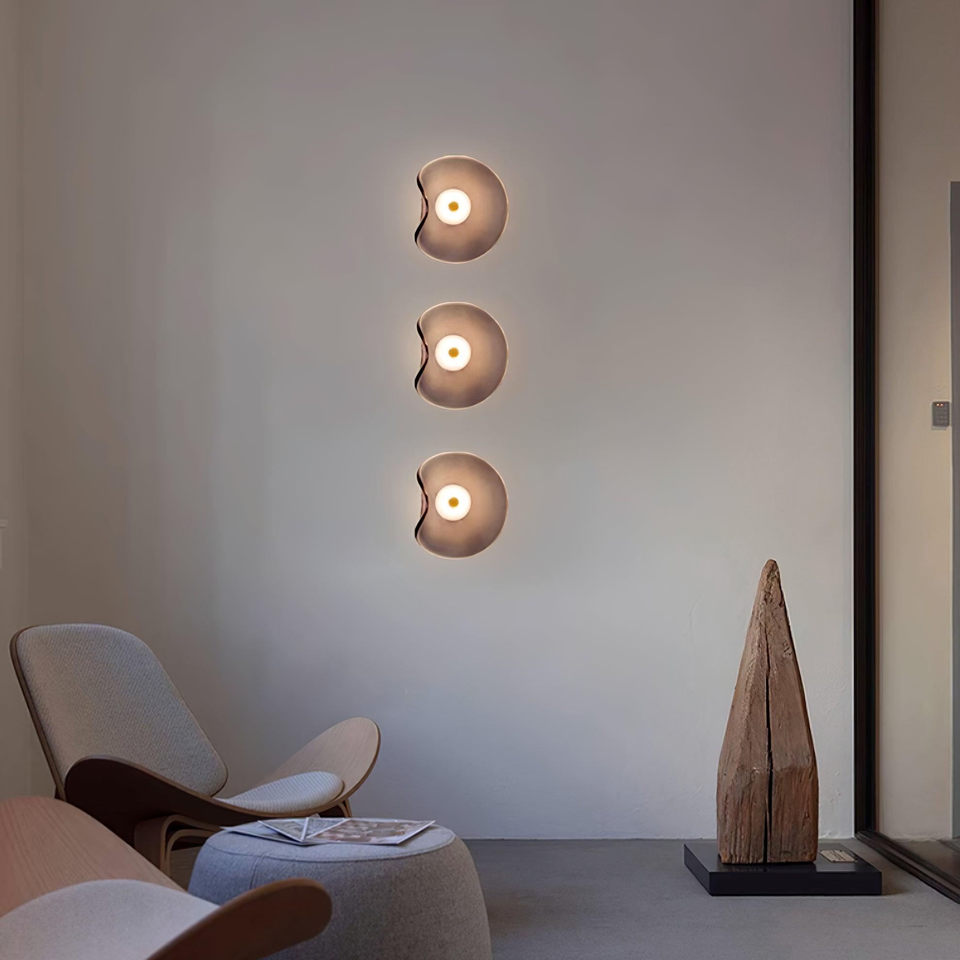 Lunara Amber Glass Wall Light | Fioriscas