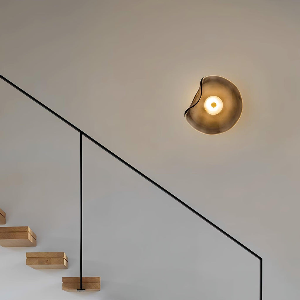 Lunara Amber Glass Wall Light | Fioriscas