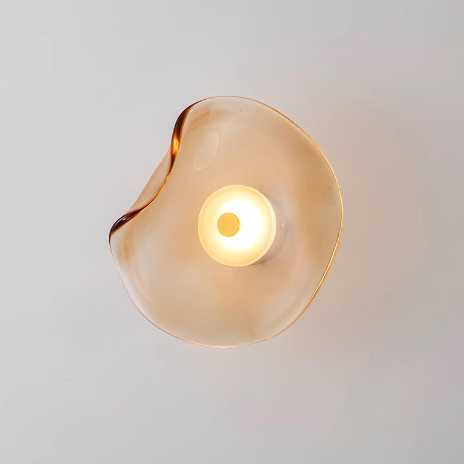 Lunara Amber Glass Wall Light | Fioriscas