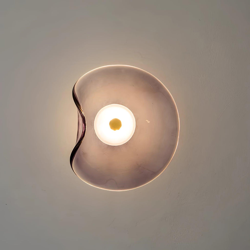 Lunara Amber Glass Wall Light | Fioriscas