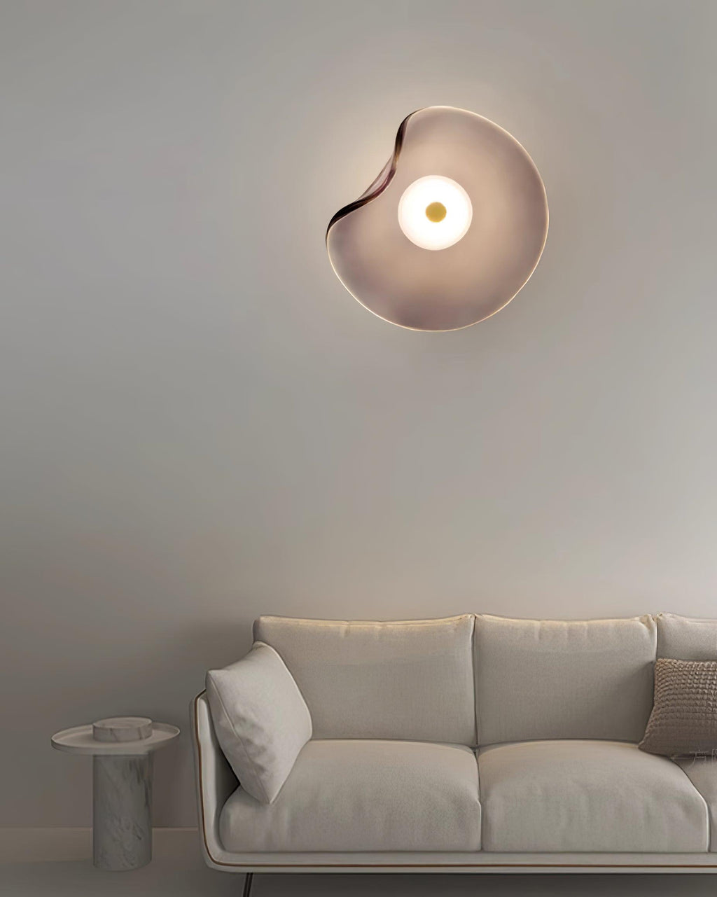 Lunara Amber Glass Wall Light | Fioriscas