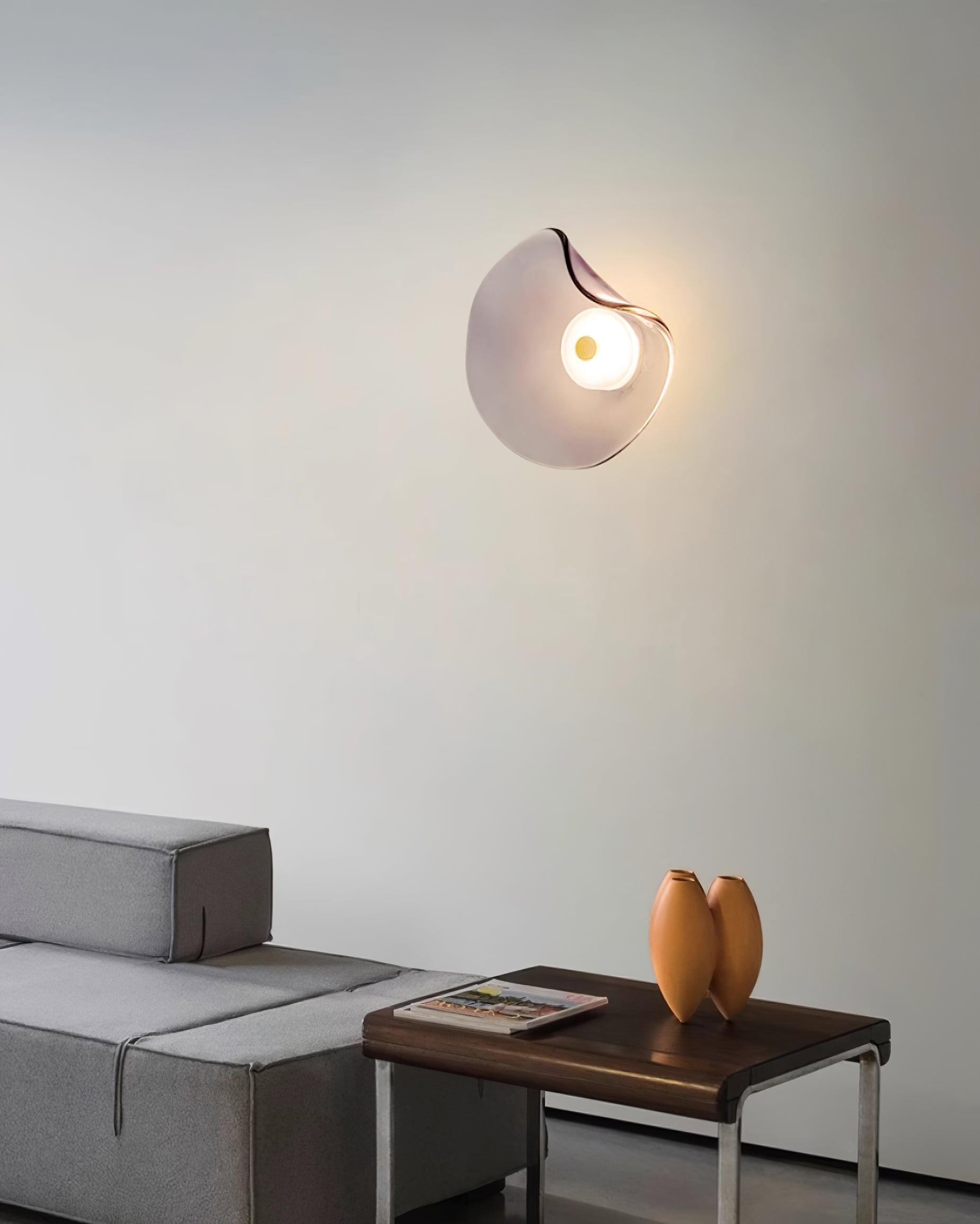Lunara Amber Glass Wall Light | Fioriscas