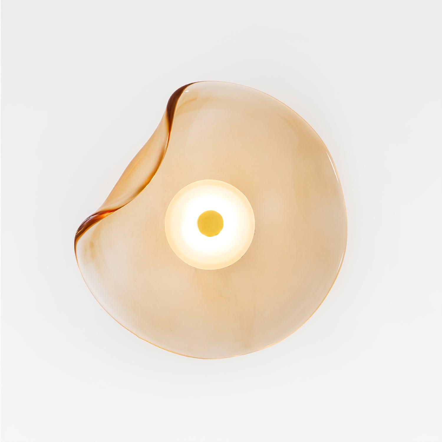 Lunara Amber Glass Wall Light | Fioriscas