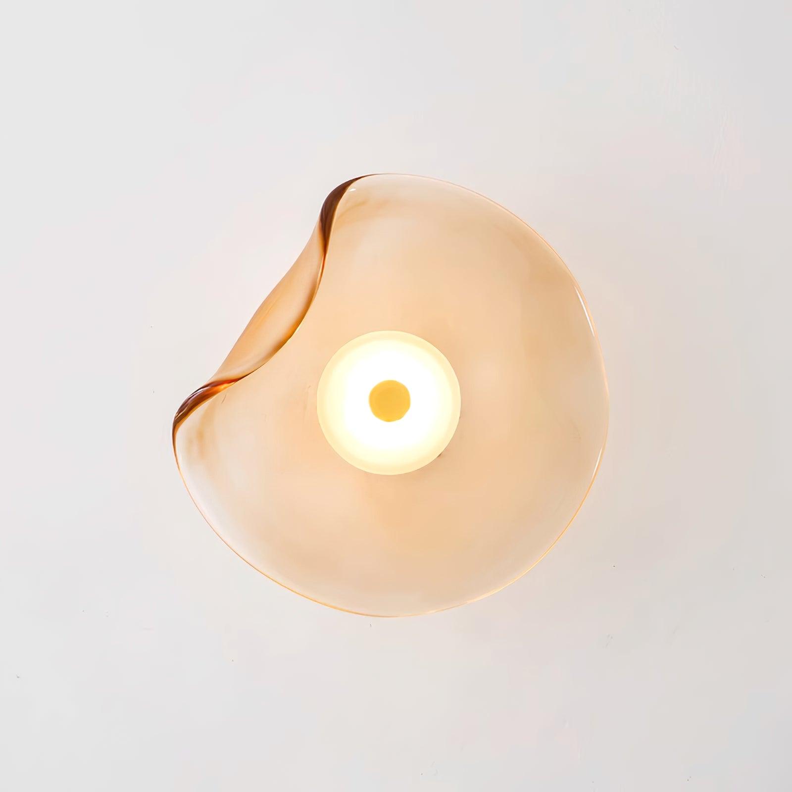 Lunara Amber Glass Wall Light | Fioriscas