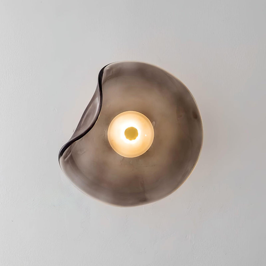 Lunara Amber Glass Wall Light | Fioriscas