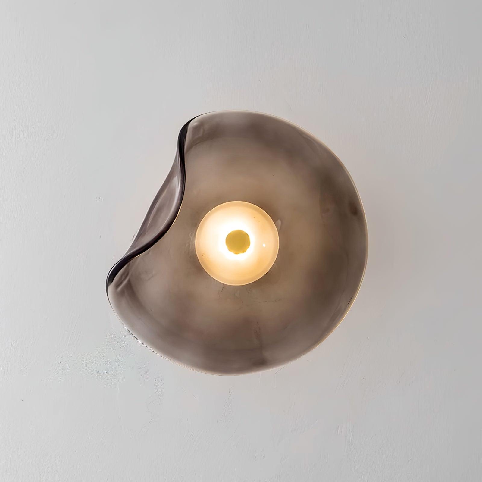 Lunara Amber Glass Wall Light | Fioriscas