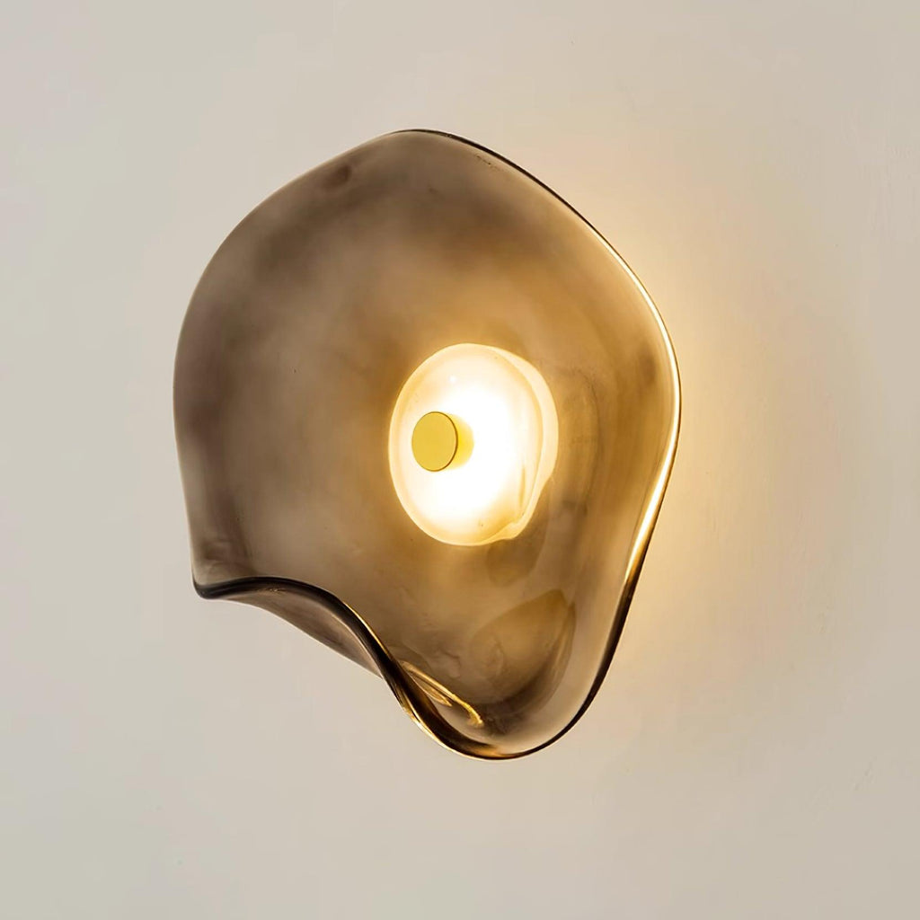 Lunara Amber Glass Wall Light | Fioriscas