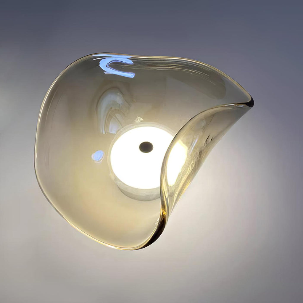 Lunara Amber Glass Wall Light | Fioriscas