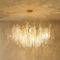 Aurora Glimmer Crystal Branch Chandelier With Gold Finish