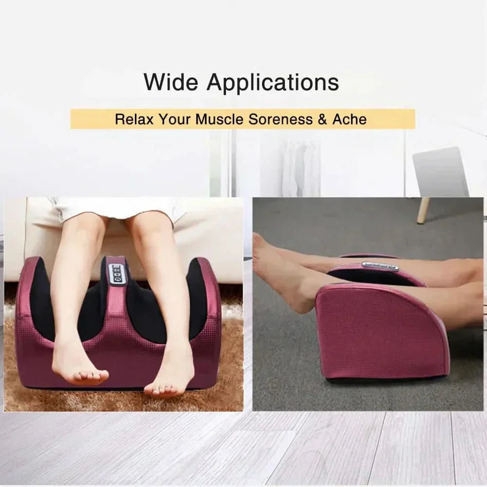 Massajador de pés shiatsu de luxo com função de calor | 12 bolas de massagem 3D e temporizador - Fioriscas