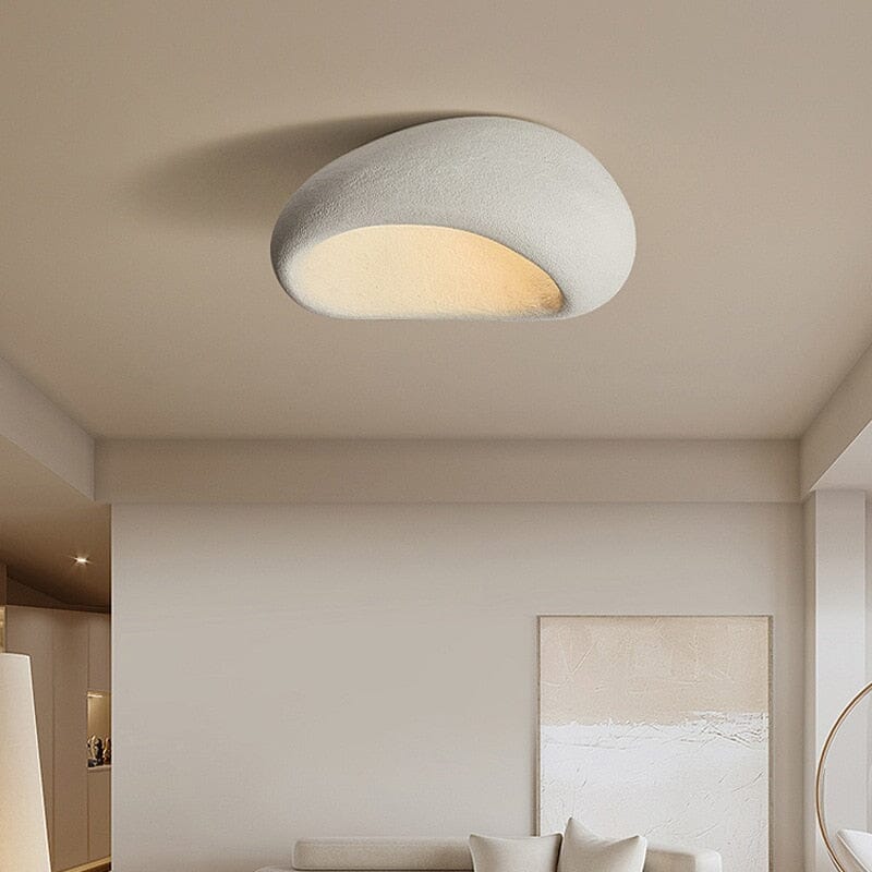 Wabi-sabi-loftlampe med håndlavet metaldesign, Kairoa