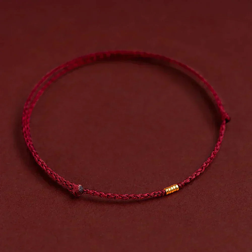 AstraCrest Kabbalah-Inspired Bead Bracelet With Protective Red Thread
