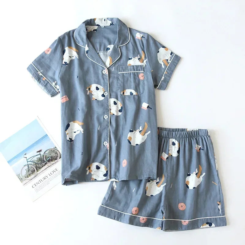 L’Ensemble Pyjama I Douceur de Coton 100% Collection Printemps Japonais