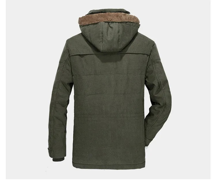 ArdentVale Herren-Isolierparka, plüschgefütterter Wintermantel