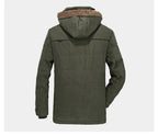 ArdentVale Herren-Isolierparka, plüschgefütterter Wintermantel