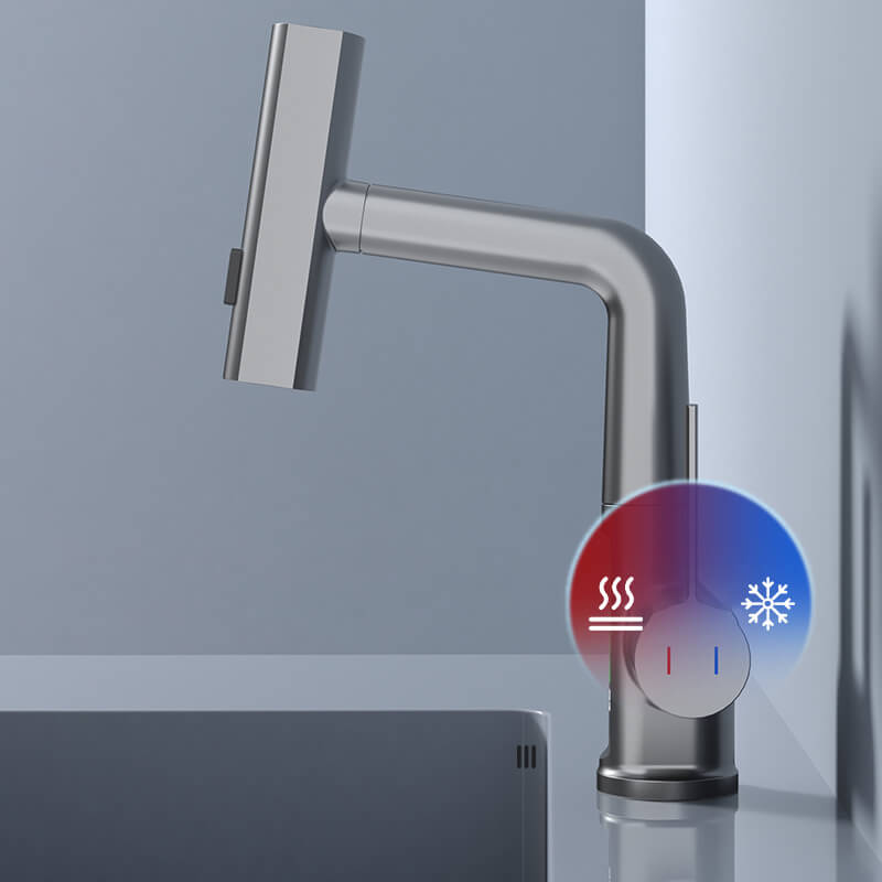 Ausziehbare Küchenarmatur, Aqualine FluxPull mit 60-cm-Schlauch und 360°-Schwenkfunktion