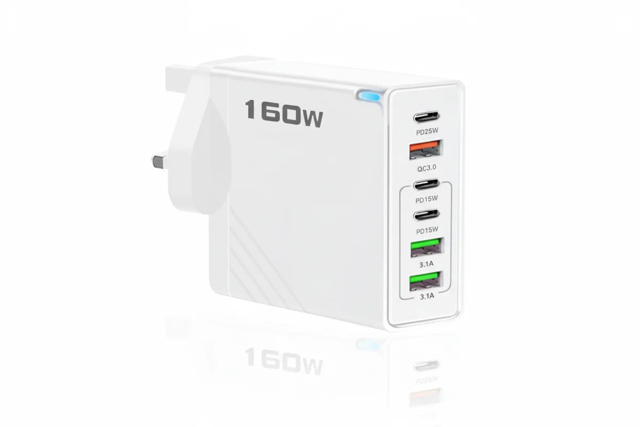 160W USB C Multiple Port Wall Charger And Power Station