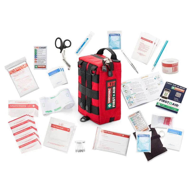 Waterproof First Aid Travel Kit With CPR Tools, 2 to 4 Sections