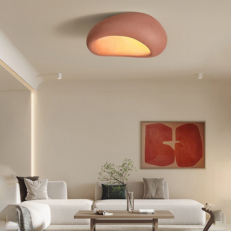 Wabi-sabi-loftlampe med håndlavet metaldesign, Kairoa