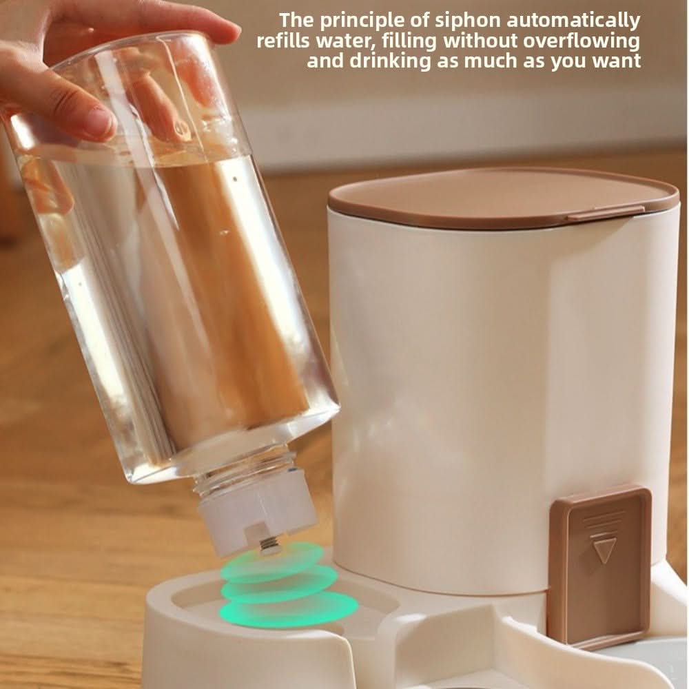 Automatic Food & Water Dispenser for Pets - Fioriscas
