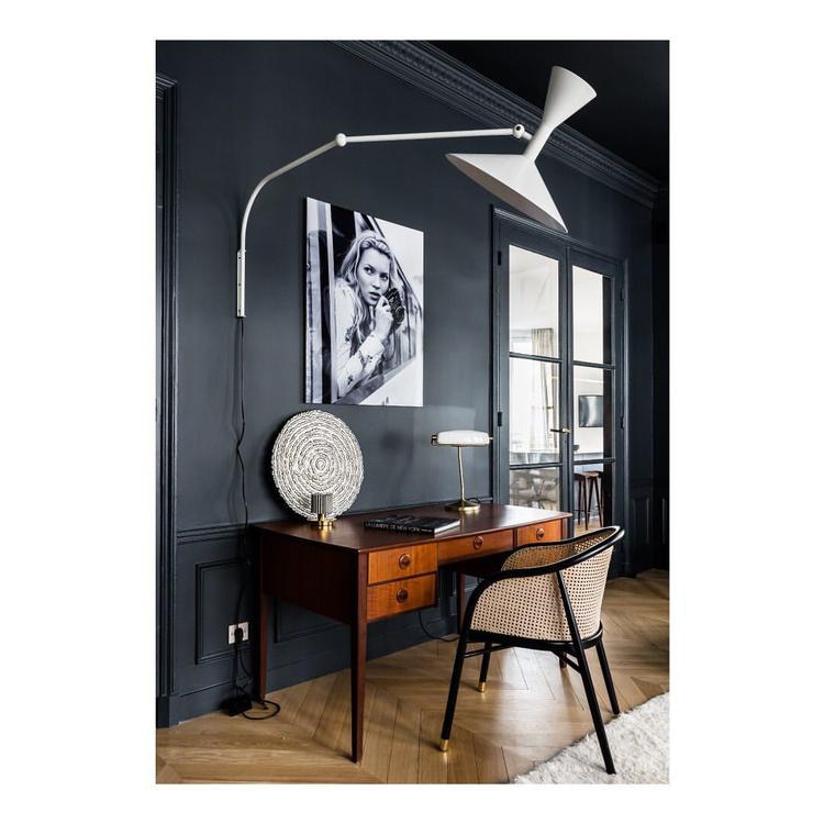 NovaSwing Wall Lamp, Swing-Arm Reach, Plug-In With Frosted Shade